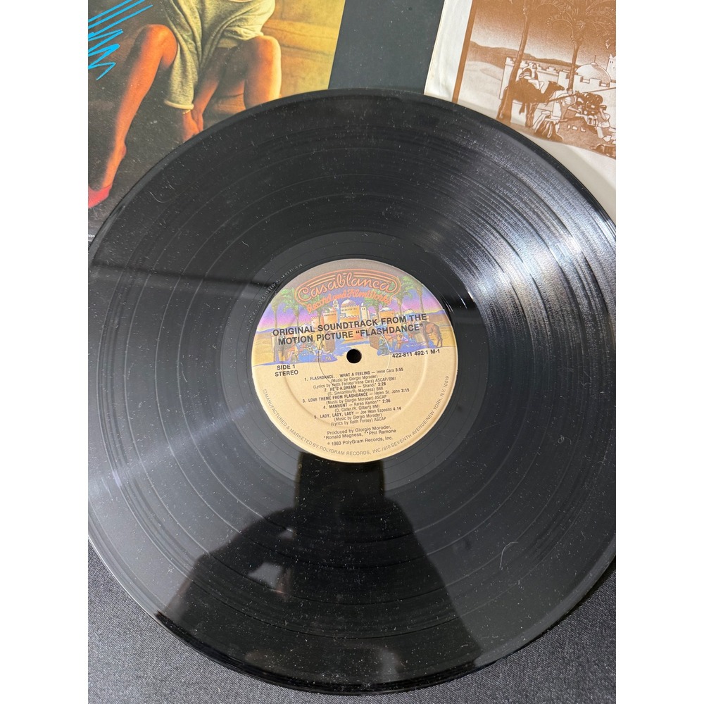 Casablanca Flashdance Soundtrack Vinyl LP 12" Black Excellent 1983 80s Movie OST - Picture 5 of 6
